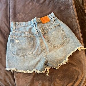 Levi’s 501 denim shorts, size 27/28 waist